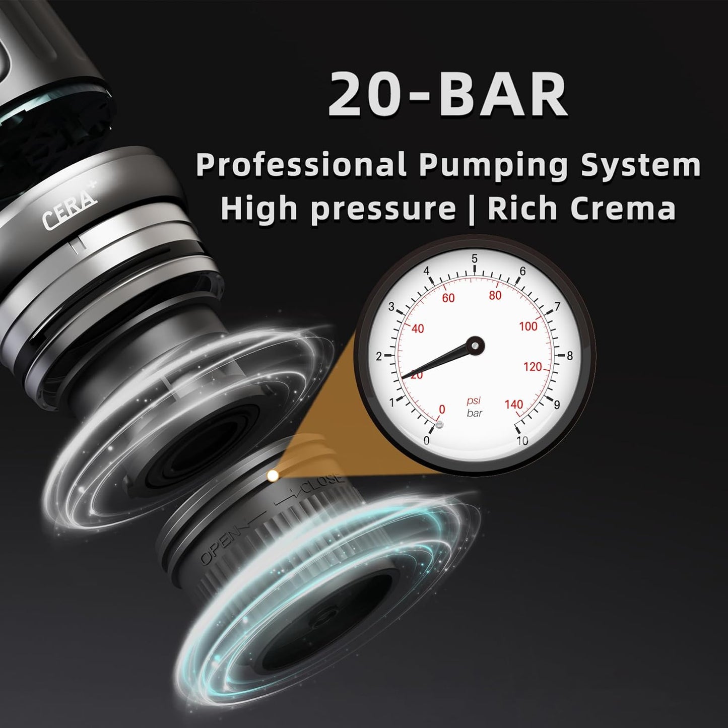 CERA+ Portable Espresso Maker